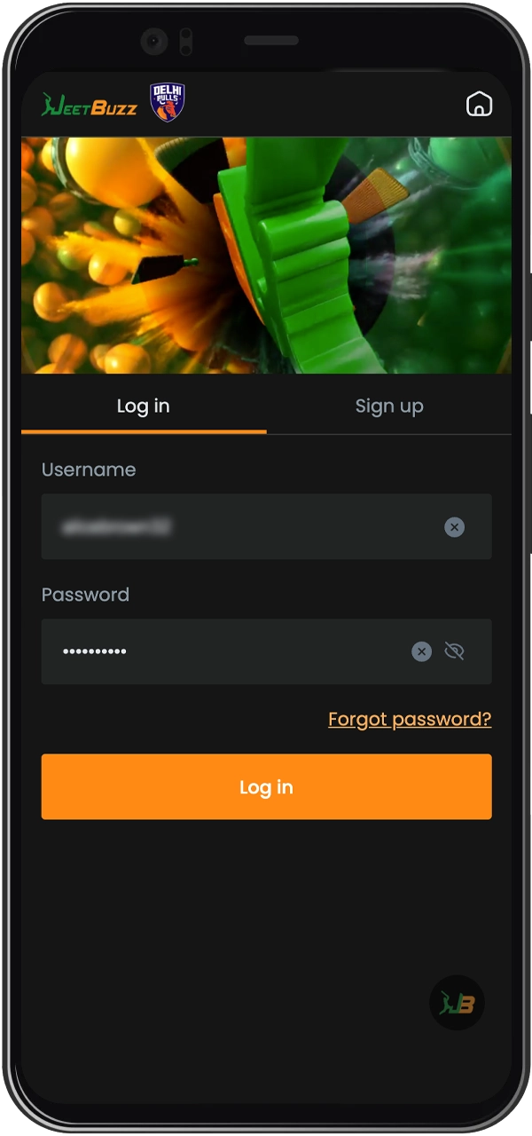 Read the instructions on how to log in to JeetBuzz using your details.
