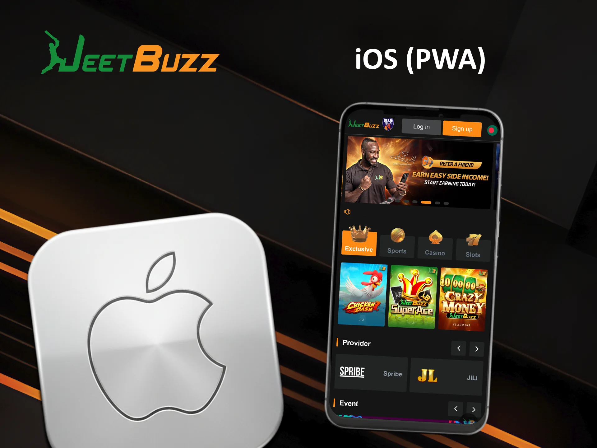 Install the JeetBuzz web app on iOS for quick access.