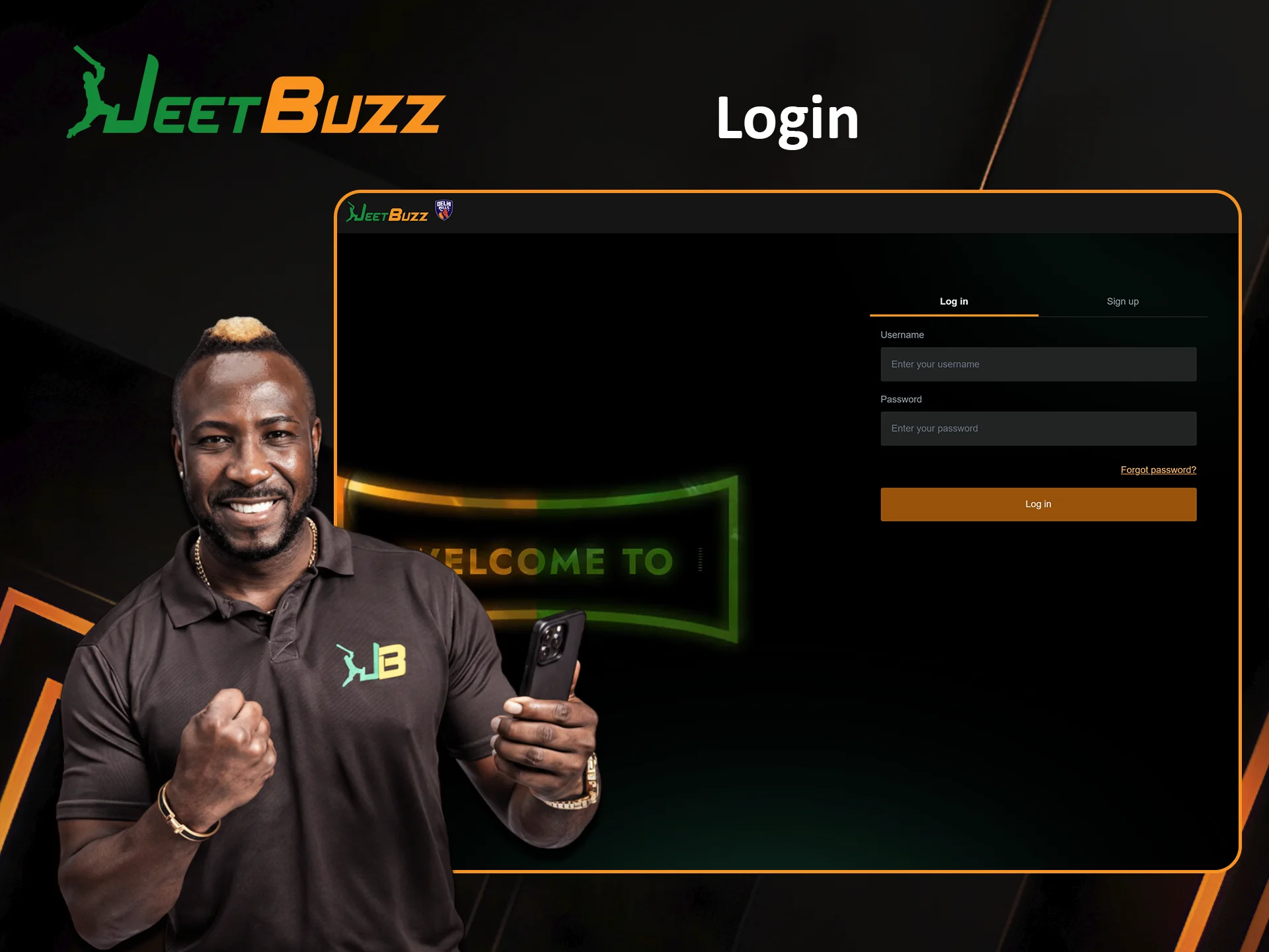 Log in to your JeetBuzz account easily from any device.