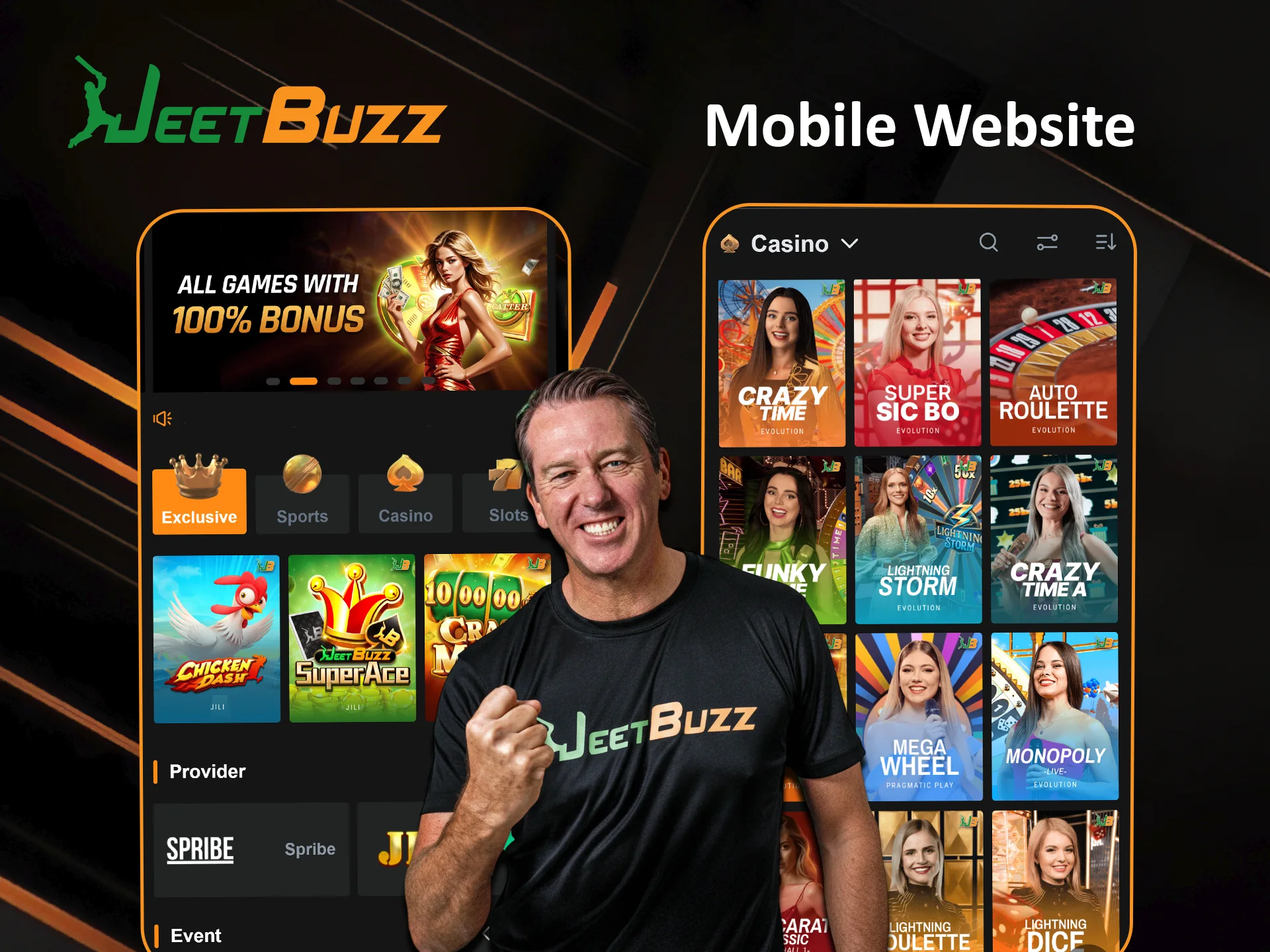 Use the JeetBuzz mobile website for comfortable betting and casino play.